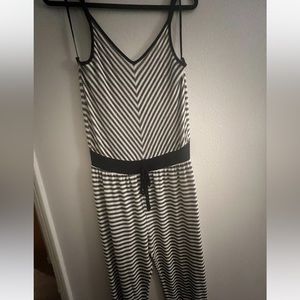 Striped one-piece outfit